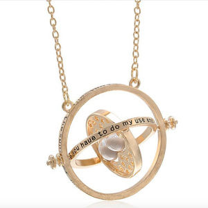 New Harry Potter time Rotating Hourglass Necklace/Pendant